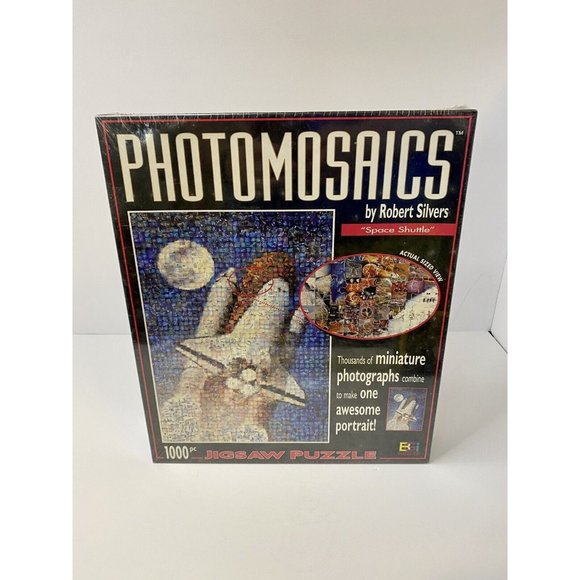 Photomosaics Space Shuttle Robert Silvers Jigsaw Puzzle 1000 Piece Photograph - Picture 1 of 2